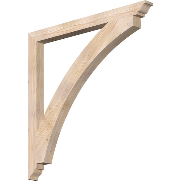 Ekena Millwork Thorton Traditional Smooth Bracket, Douglas Fir, 3 1/2"W x 46"D x 46"H BKT04X46X46THR01SDF - main